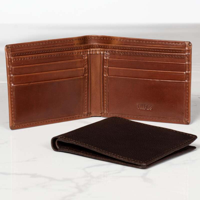 6 Cards Leather Wallet - Serena Brown
