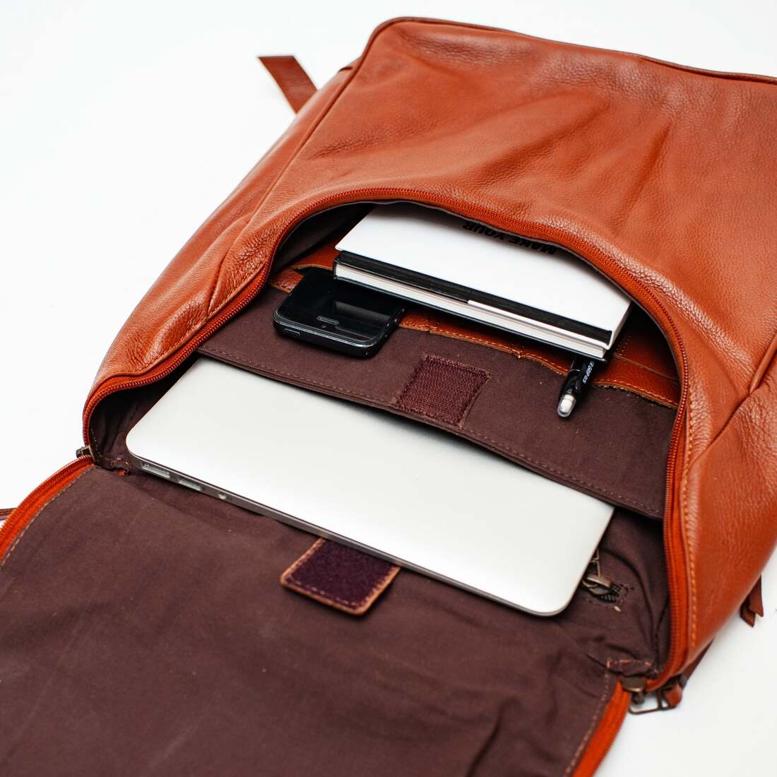 Kelly Leather Backpack - Tan