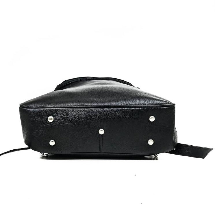 Kelly Leather Backpack - Black