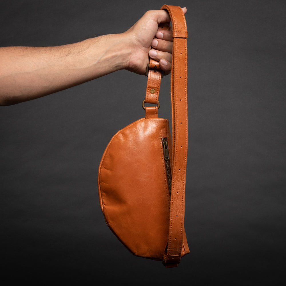 Nexus Leather Belt Bag - Hazelnut