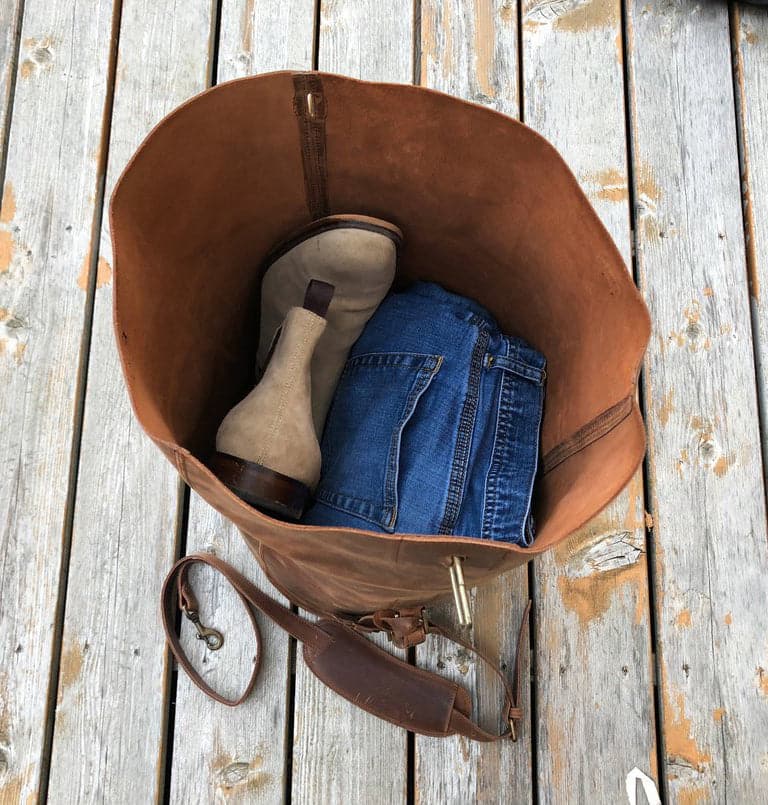 Military Leather Duffle Bag - HIDES