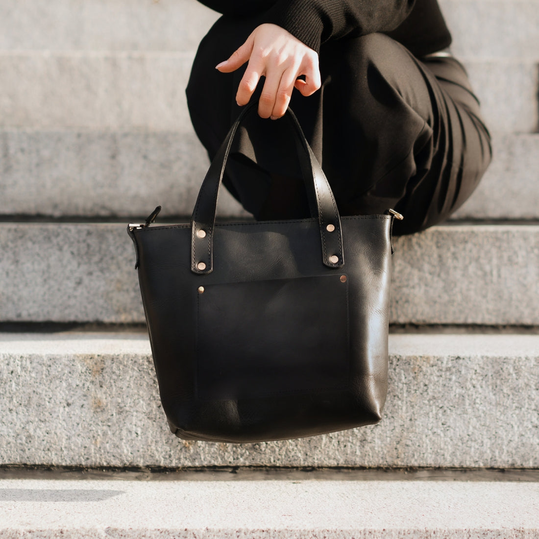 Central Black Mini Tote