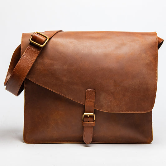 Adam Messenger Bag 2.0 - Saddle Brown