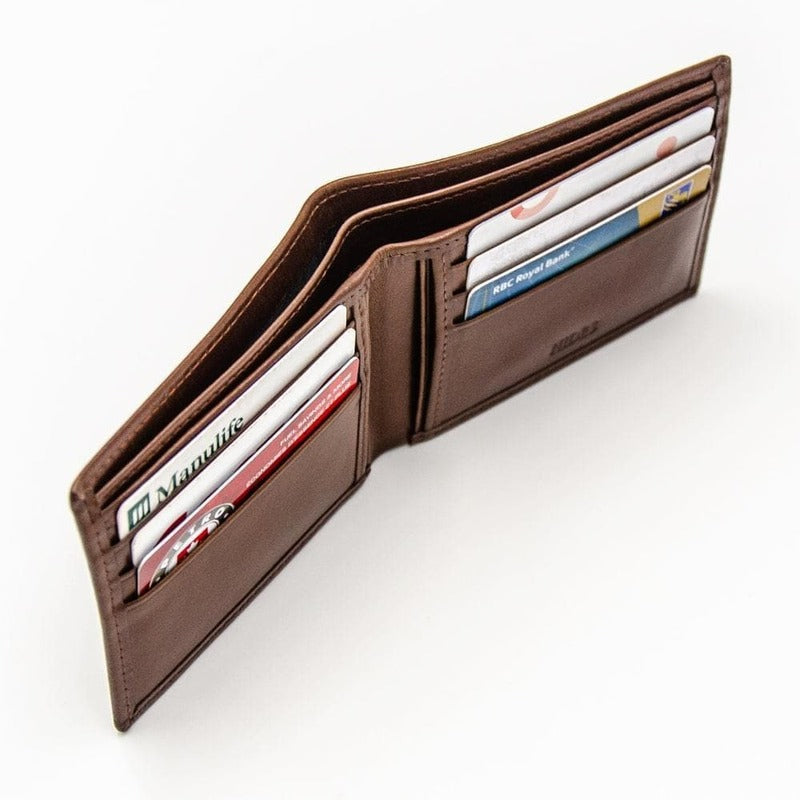6 Cards Leather Wallet - Serena Brown