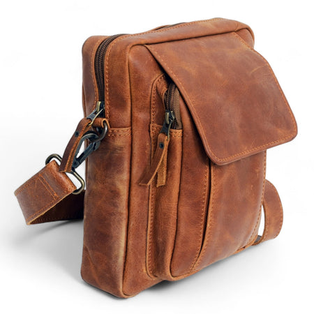 crossbody bags for travel men Handmade Canvas and Leather Messenger Bag and multiple pockets XMMSWDLA Men's Messenger Bag -