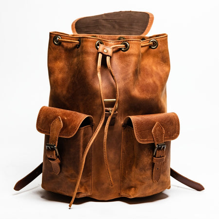 dodge city leather backpack City Leather Backpack