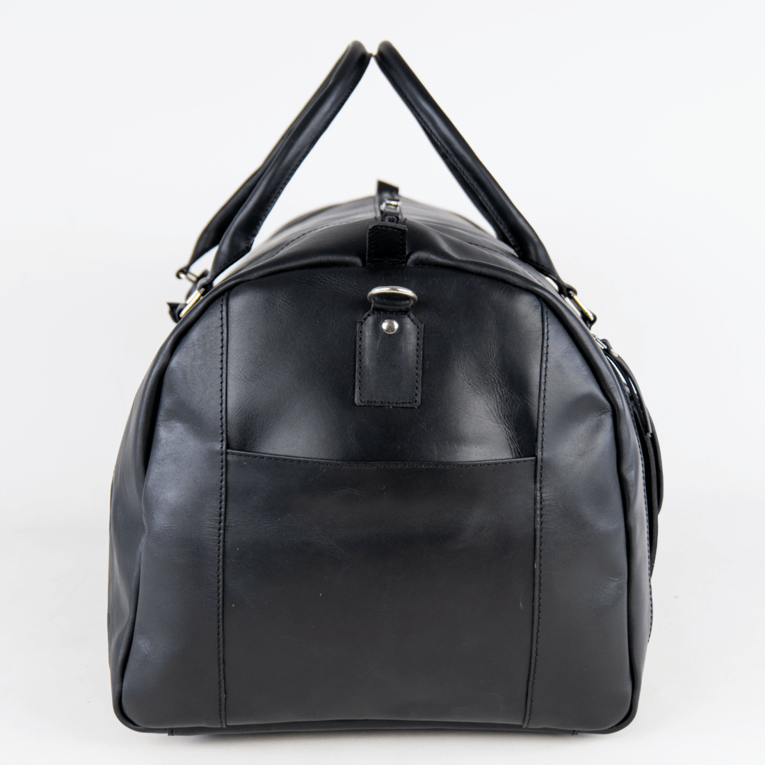 Alpha 46L Leather Duffle - Black