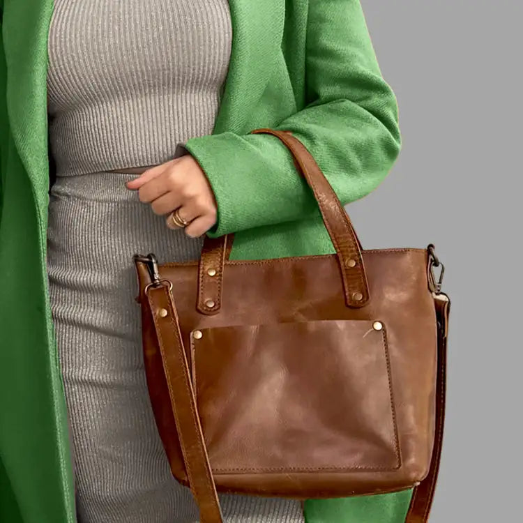Saddle Brown Mini Tote