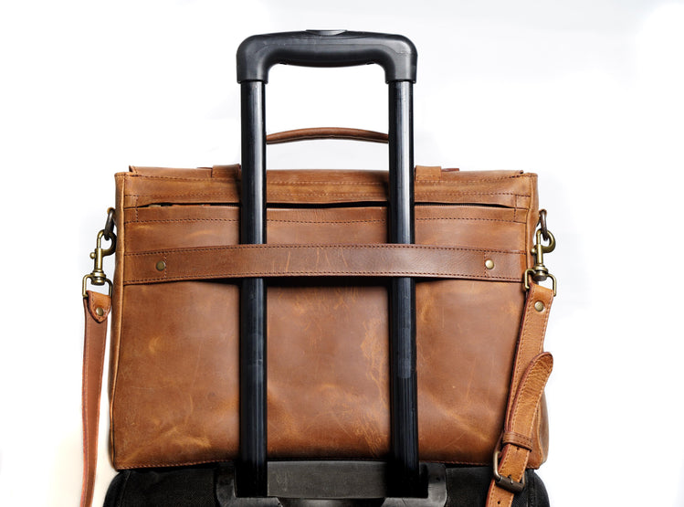 Urban Leather Messenger - Saddle Brown