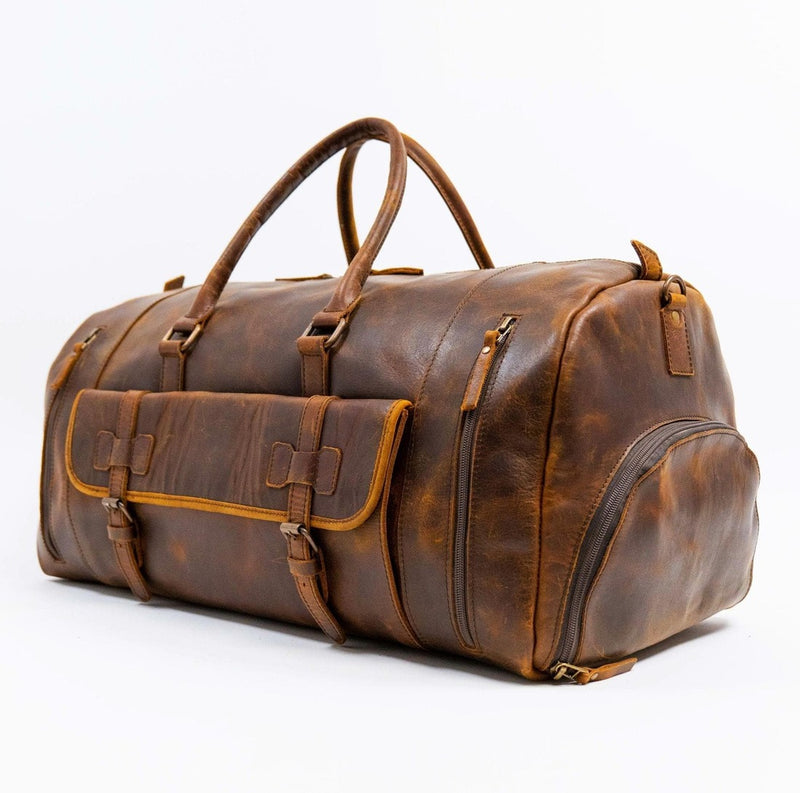 Alpha 46L Leather Duffle - HIDES