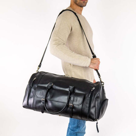 Alpha 46L Leather Duffle - HIDES