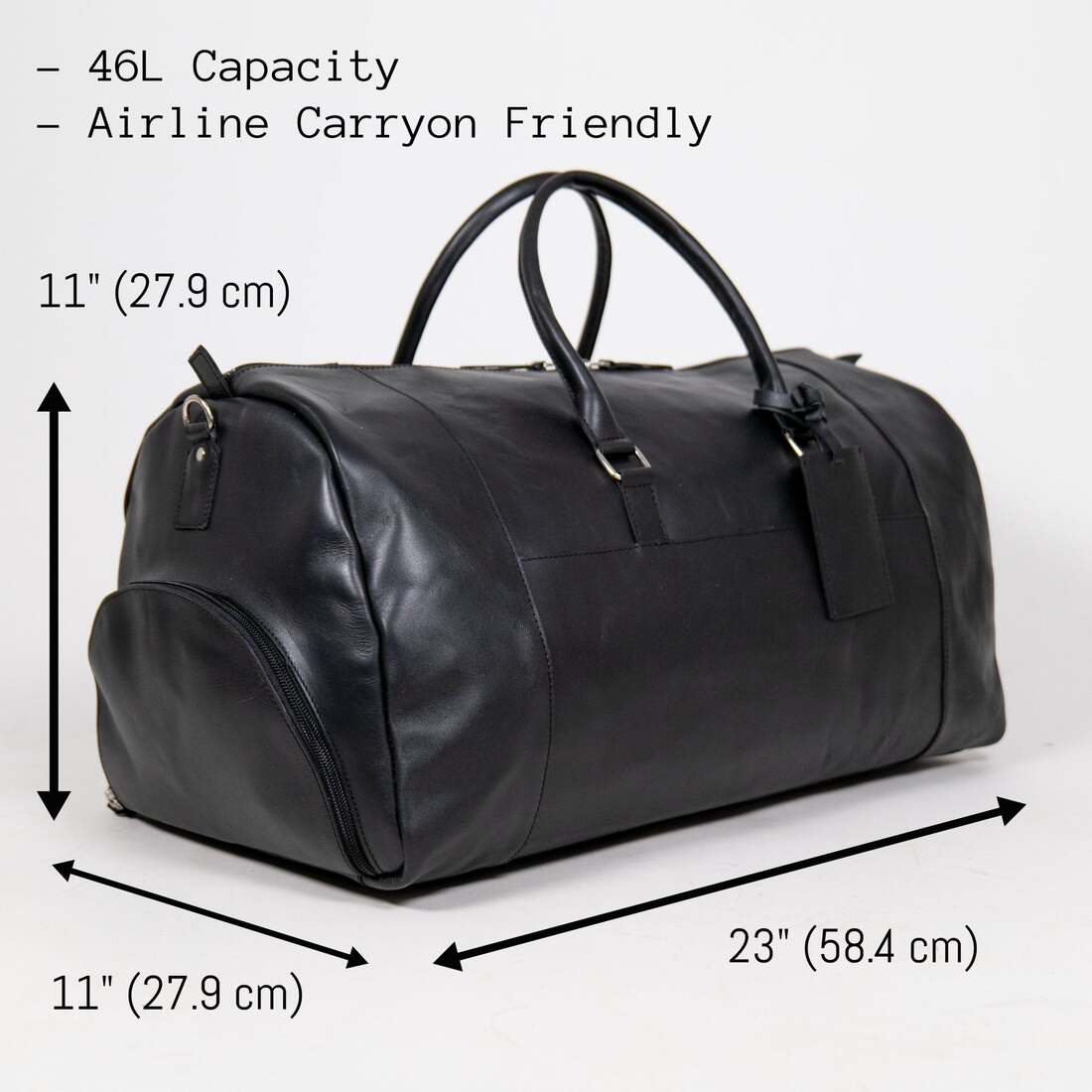 Alpha 46L Leather Duffle - HIDES