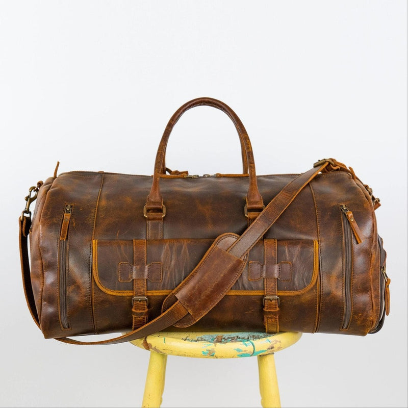 Alpha 46L Leather Duffle - HIDES