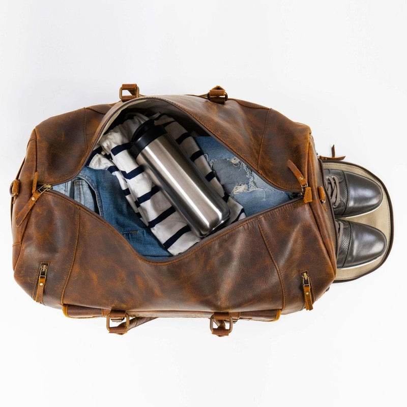 Alpha 46L Leather Duffle - HIDES