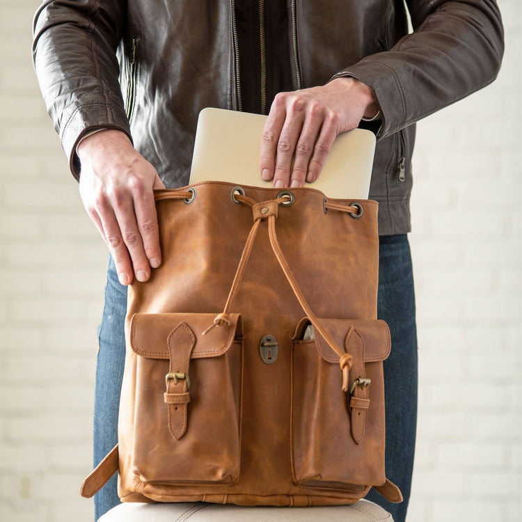 city leather backpack City Leather Backpack