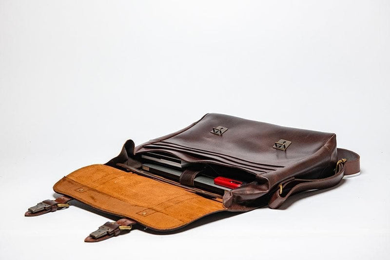 Coarse Leather Messenger 2.0 - HIDES