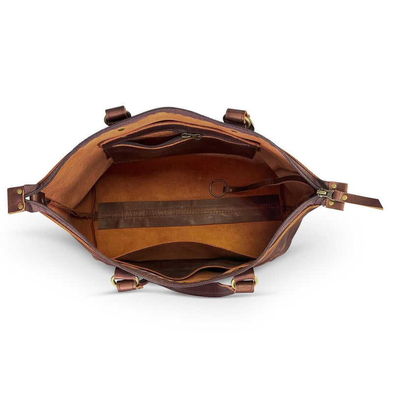 Crossbody Leather Tote - HIDES