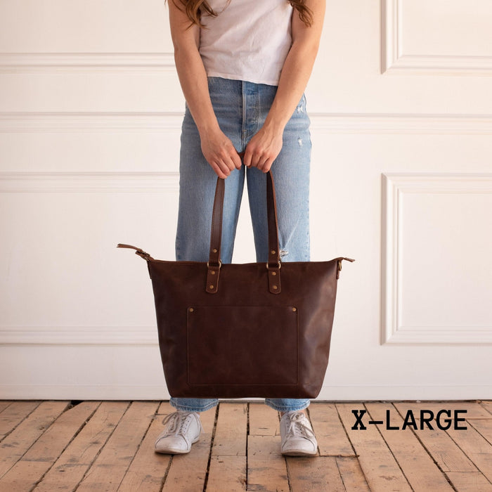 Crossbody Leather Tote - HIDES