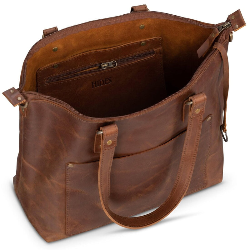 Crossbody Leather Tote - HIDES