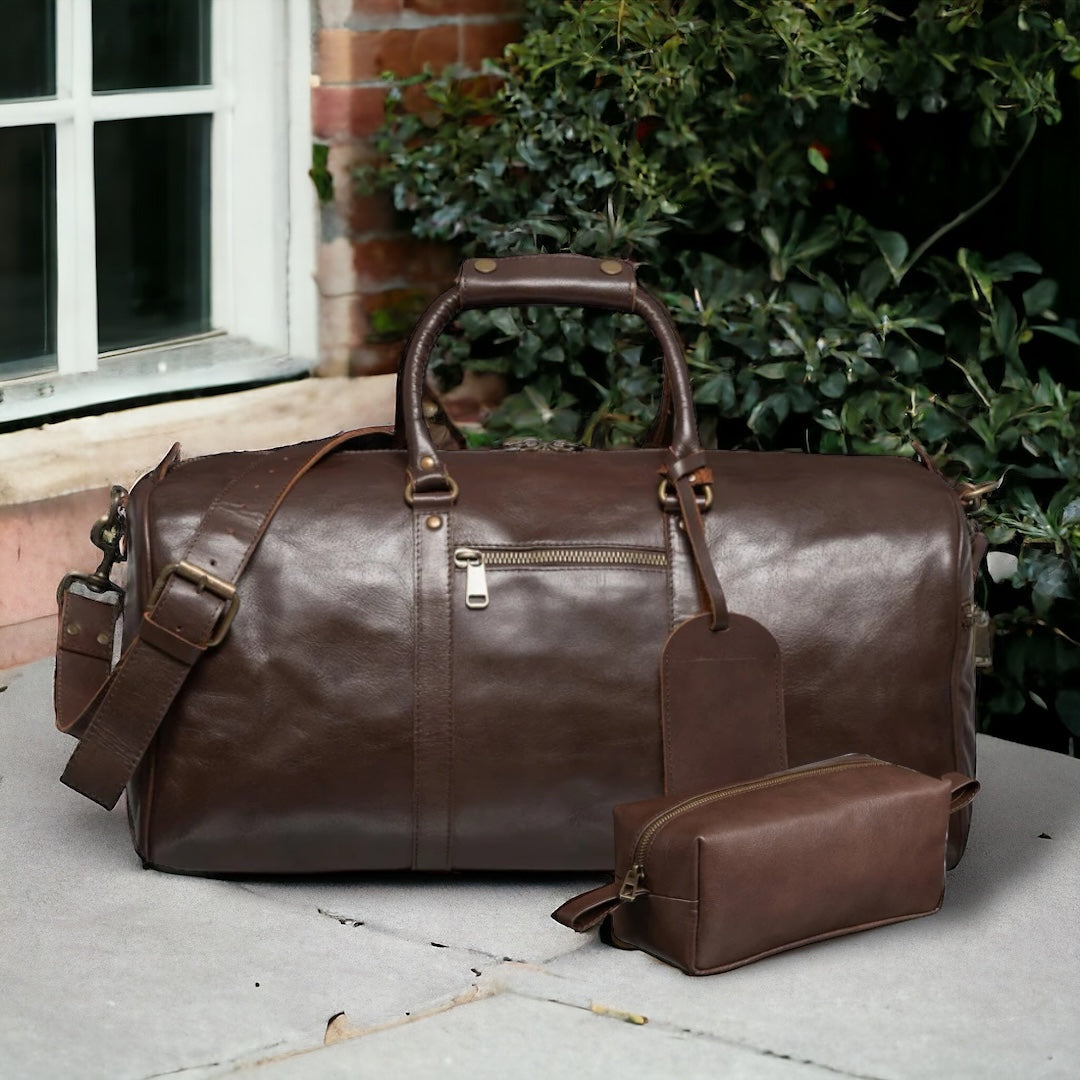 Executive Traveler Gift Set - Antique Brown