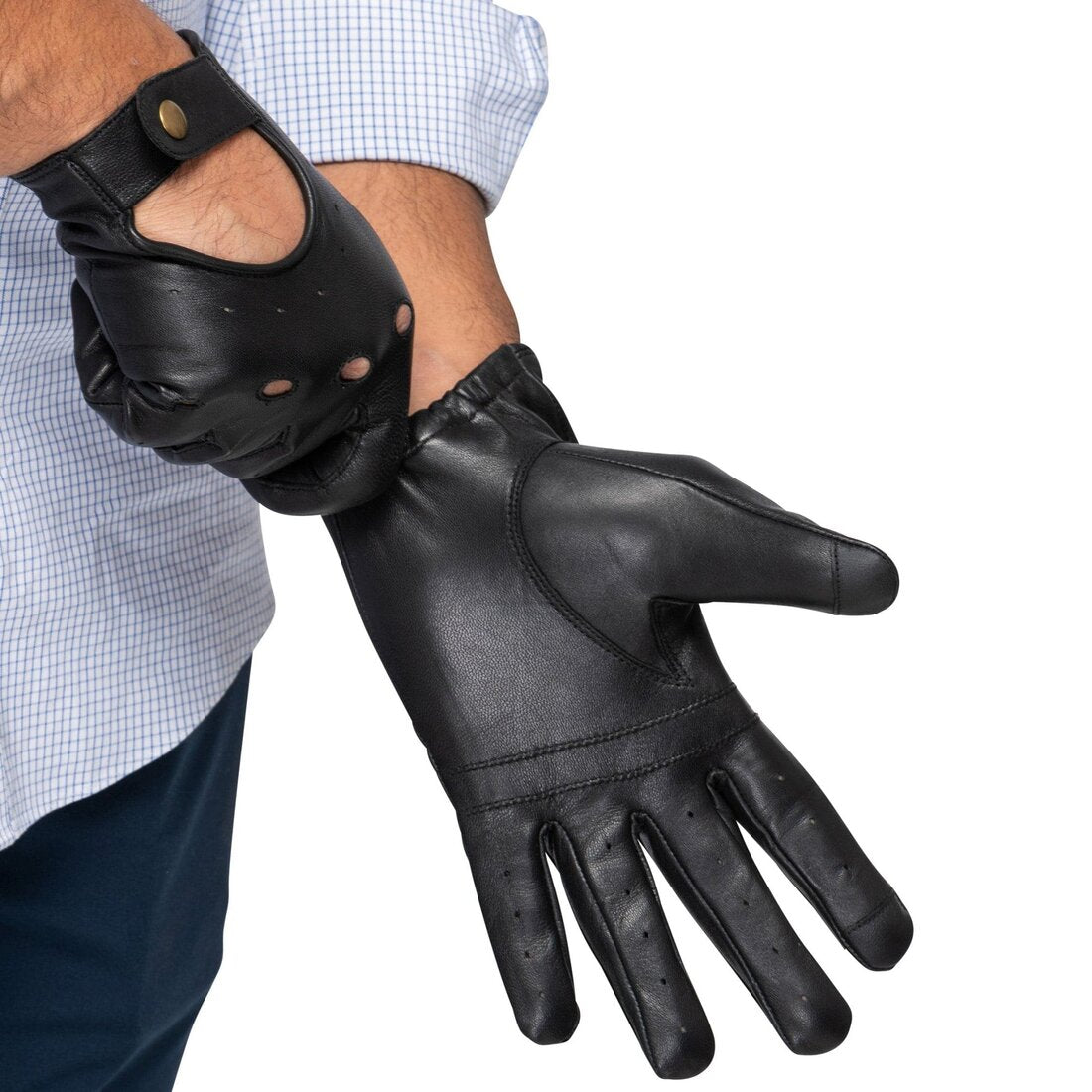 Leather Driving Gloves Men - HIDES