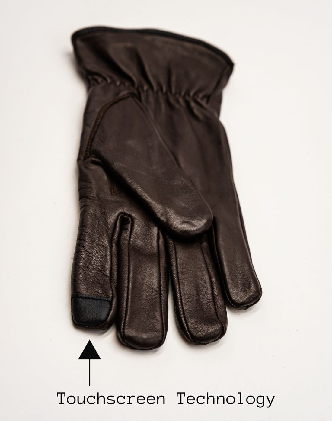 Leather Gloves Men - Brown