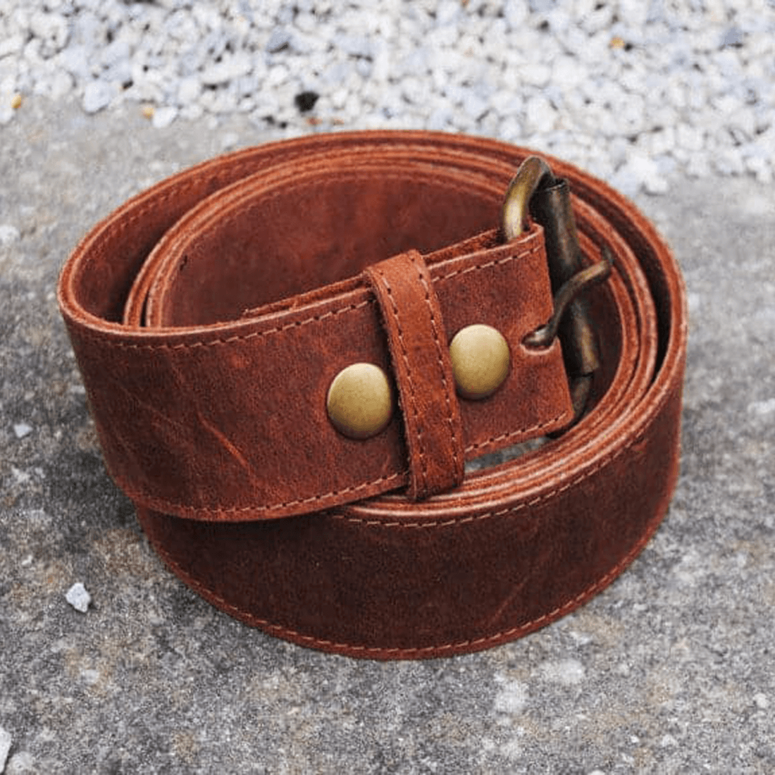 Leather Money Belt - 1.5in