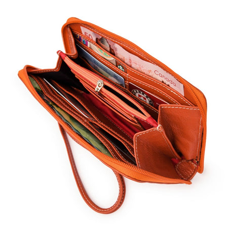 Leather Zip Around Wallet - HIDES