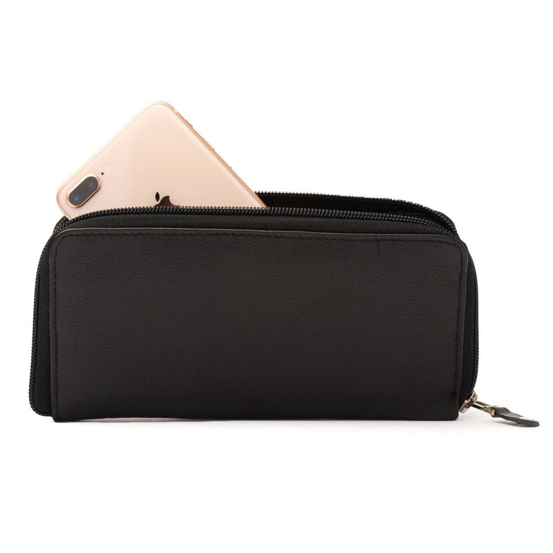 Leather Zip Around Wallet - HIDES