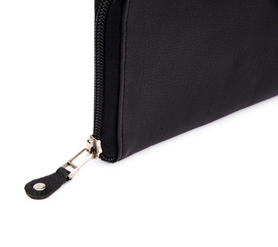 Leather Zip Around Wallet | Leather Women's Wristlet – HIDES