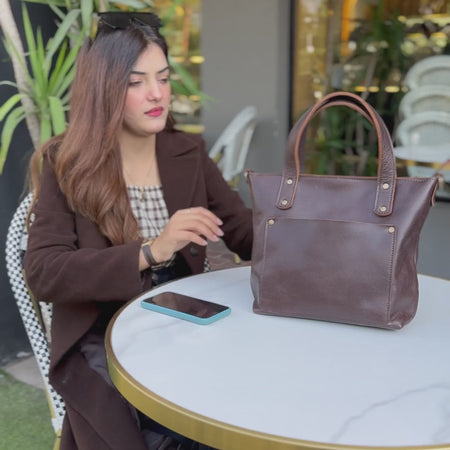 Dark Brown Mini Tote