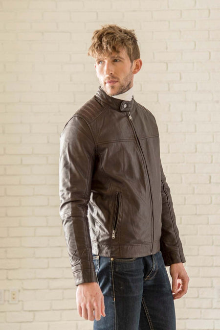 Removable Hood Leather Jacket - HIDES