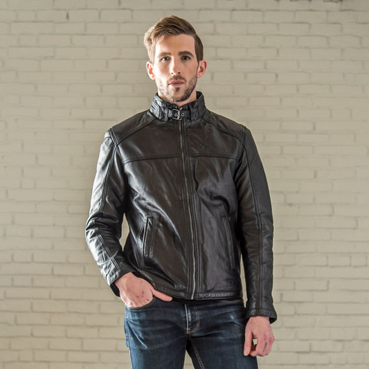 Robbie Leather Jacket - Black