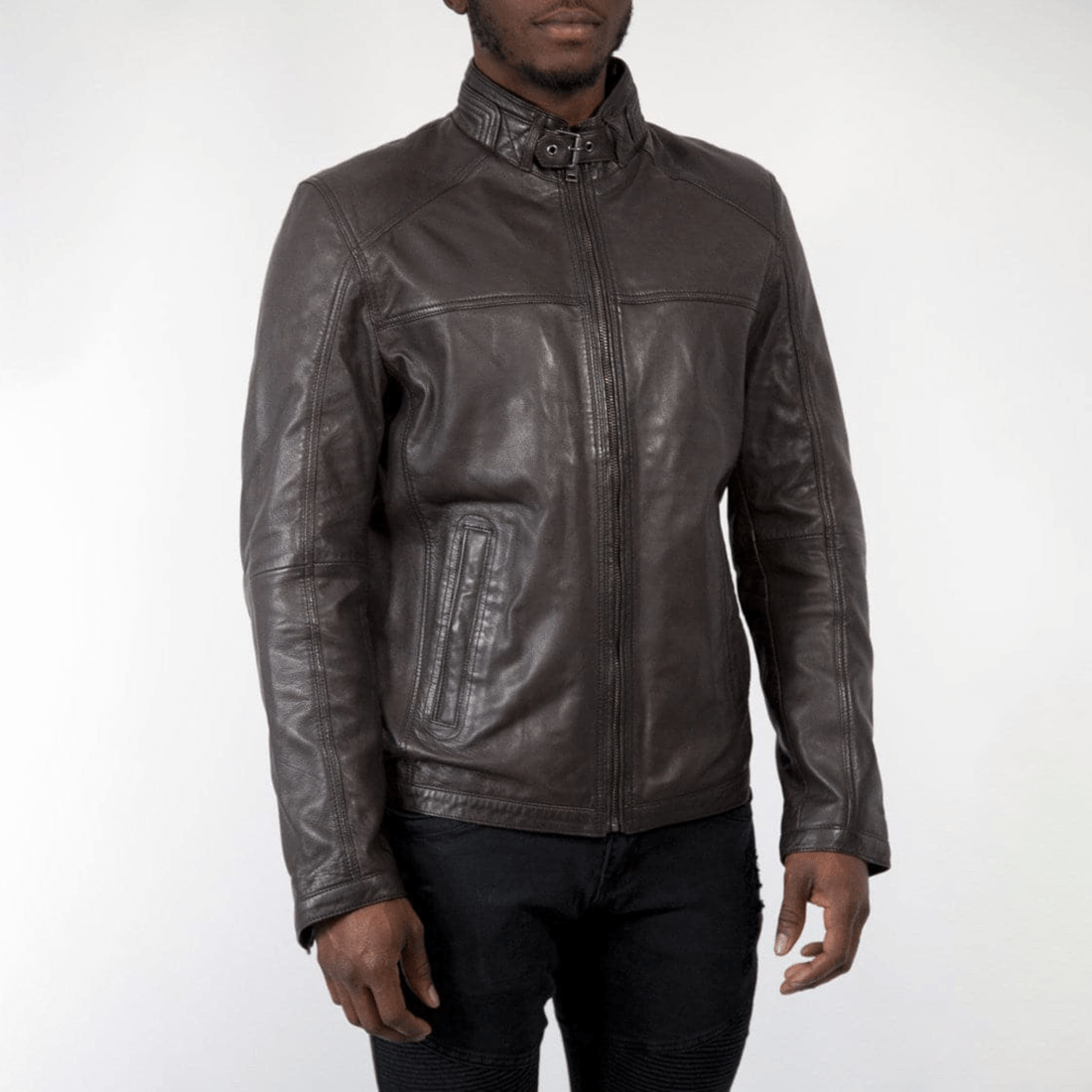 Robbie Leather Jacket - Brown