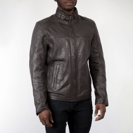 Robbie Leather Jacket - Brown