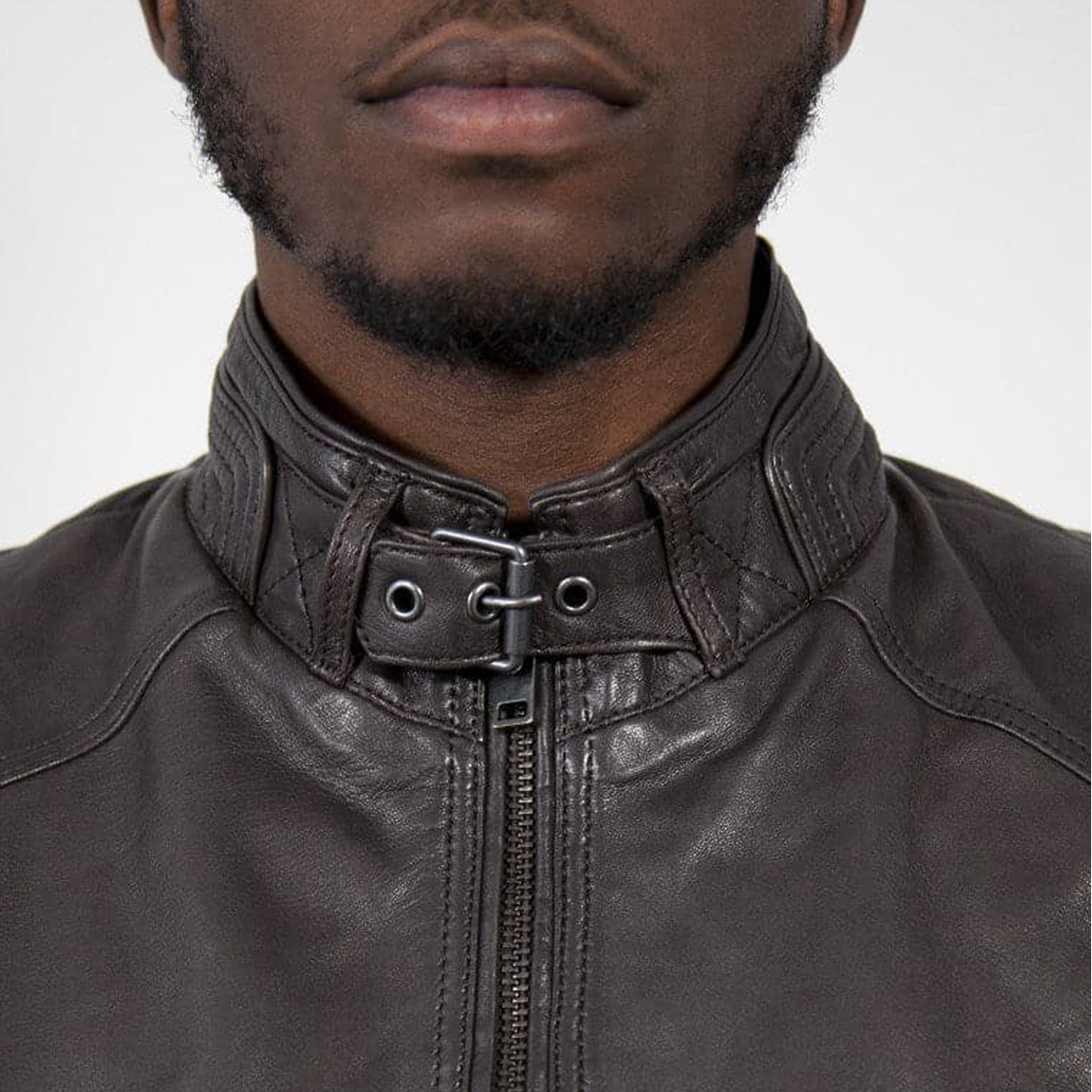 Robbie Leather Jacket - Brown