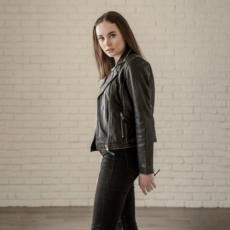 Sidney Leather Biker Jacket