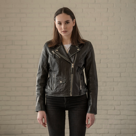 Sidney Leather Biker Jacket