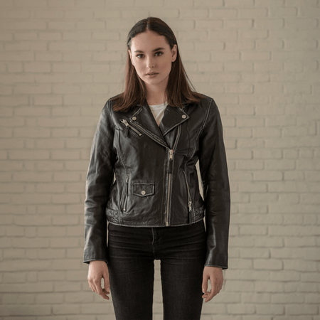 Sidney Leather Biker Jacket