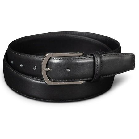 Single Stitch Leather Belt - Black Single Stitch Leather Belt - Black