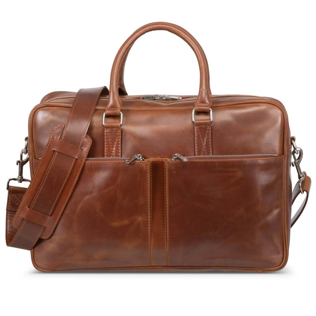 Slim Leather Briefcase - HIDES