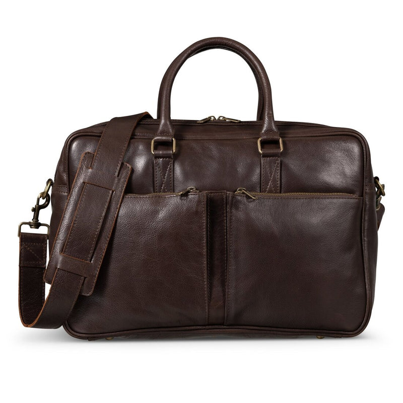 Slim Leather Briefcase - HIDES