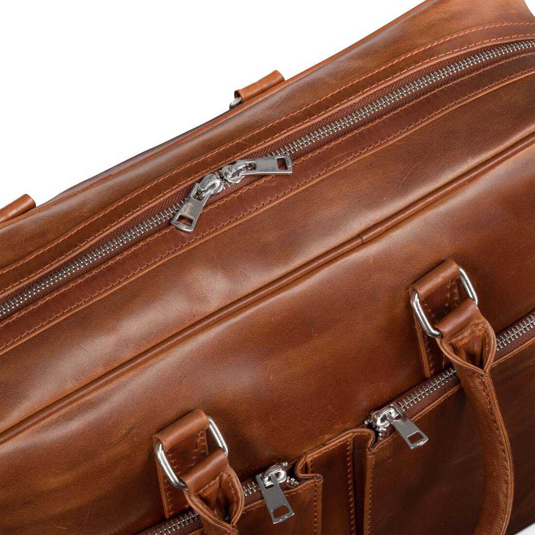 Slim Leather Briefcase - HIDES