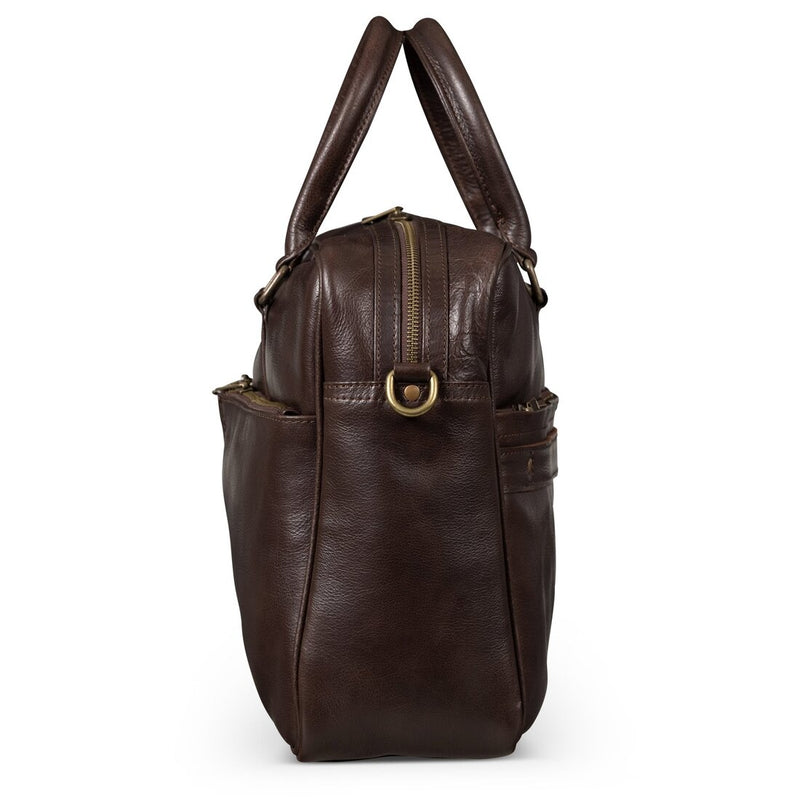 Slim Leather Briefcase - HIDES