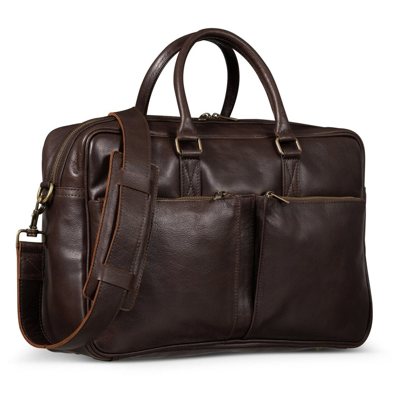 Slim Leather Briefcase - HIDES