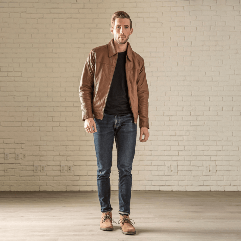 Ted Leather Jacket - Black