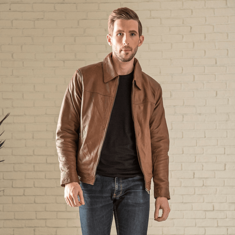 Ted Leather Jacket - Black