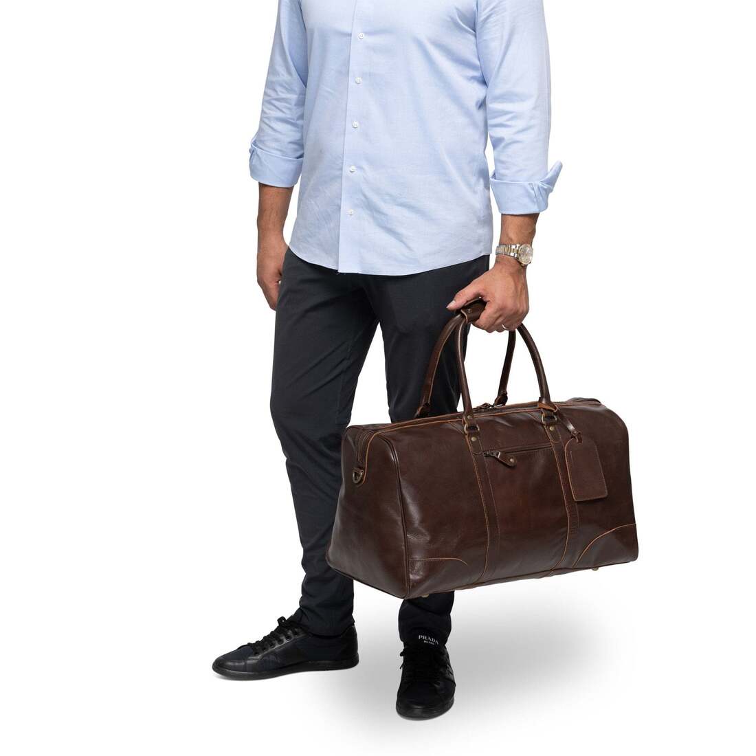 Tourist 50L Leather Duffle - HIDES