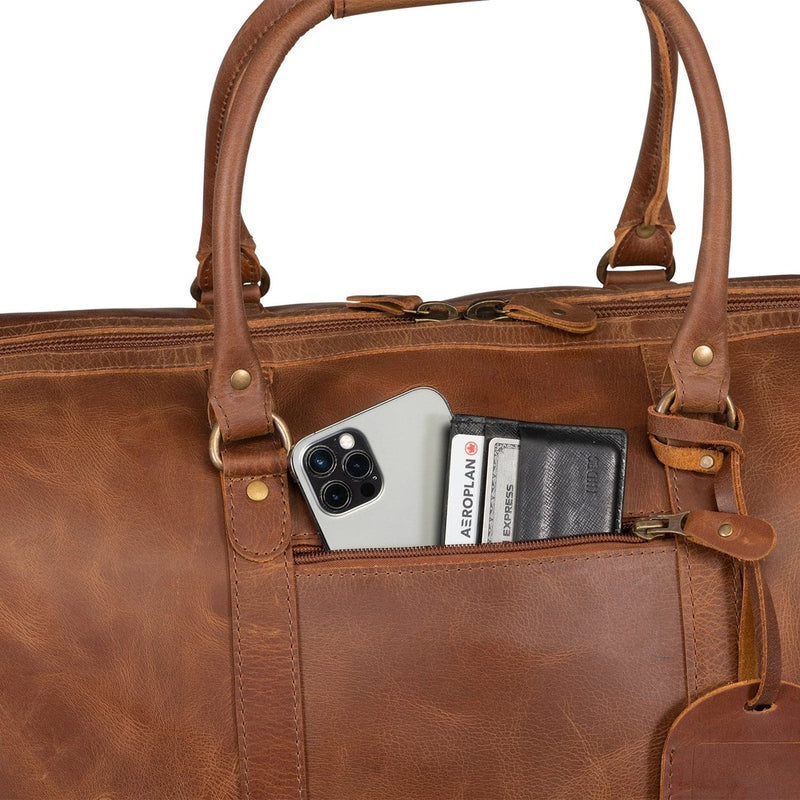 Tourist 50L Leather Duffle - HIDES