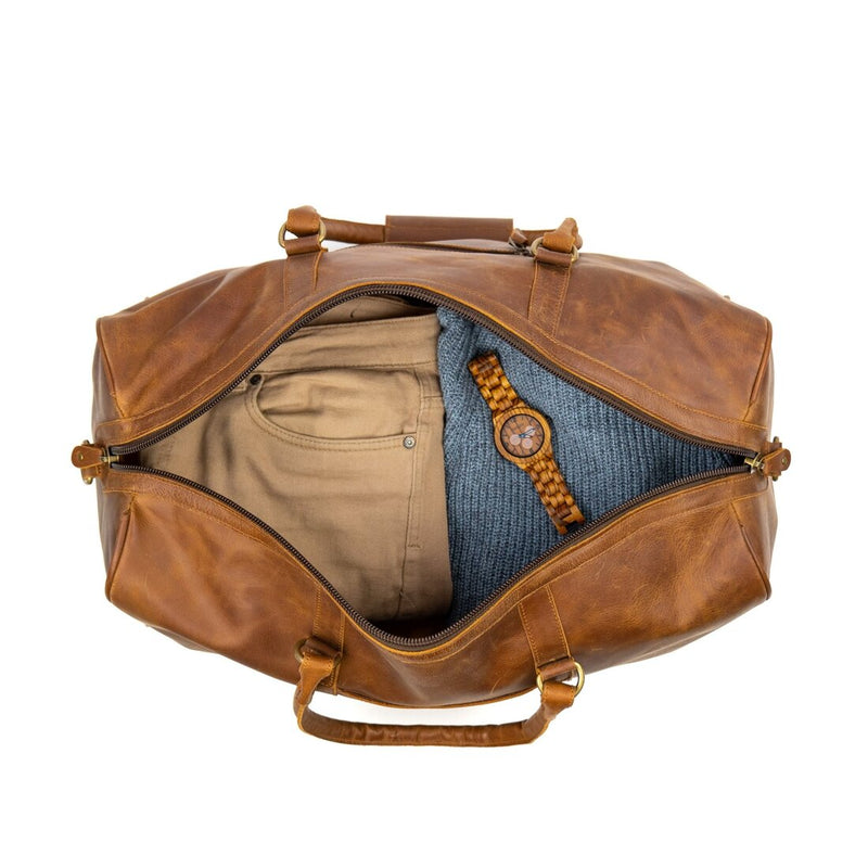 Tourist 50L Leather Duffle - HIDES